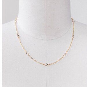 Holly Yashi "La Belle" minimalist gold w/ glass detail